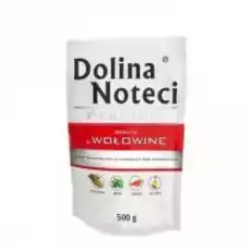 Dolina Noteci Premium Mokra karma dla psa bogata w wołowinę saszetka 500 g Dom i ogród Artykuły zoologiczne Psy