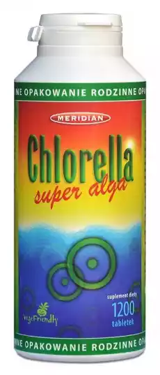 Meridian Chlorella Super Alga 1200 tabl Zdrowie i uroda Zdrowie Witaminy minerały suplementy diety