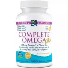 Nordic Naturals Complete Omega Xtra 1360mg 60 kapsułek miękkich o smaku cytrynowym Sport i rekreacja Odżywki i suplementy