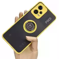 Etui Bizon Case Hybrid Ring do Xiaomi POCO X5 Redmi Note 12 5G żółte Telefony i akcesoria Akcesoria telefoniczne