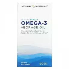 Nordic Naturals Nordic Beauty Omega3 Borage Oil 60 kapsułek Sport i rekreacja Odżywki i suplementy