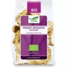 Bio Planet Krążki ananasa suszone 100 g Bio Artykuły Spożywcze Bakalie i suszone owoce