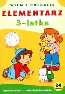 Elementarz 3latka wiem i potrafię Książki Dla dzieci Edukacyjne