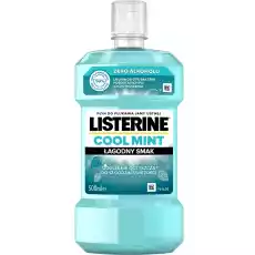 Listerine Cool Mint płyn do płukania jamy ustnej 500ml Zdrowie i uroda Kosmetyki i akcesoria Pielęgnacja zębów i jamy ustnej