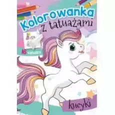 Kolorowanka z tatuażami Kucyki Książki Dla dzieci