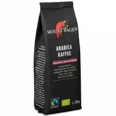 Kawa Mielona Arabica Bezkofeinowa Fair Trade Bio 250 g Mount Hagen Artykuły Spożywcze