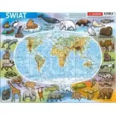 Puzzle ramkowe 72 el Fizyczna mapa świata Demart Dla dziecka Zabawki Puzzle