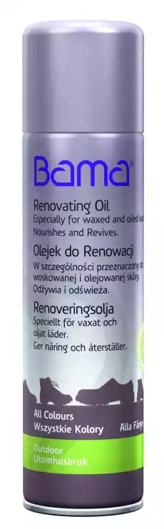 BAMA RENOVATING OIL 250 ml S20 Odzież obuwie dodatki Akcesoria do obuwia