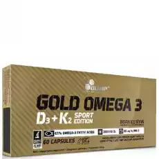 OLIMP GOLD OMEGA 3 D3K2 SPORT EDITION 60 KAPS Zdrowie i uroda Zdrowie Witaminy minerały suplementy diety