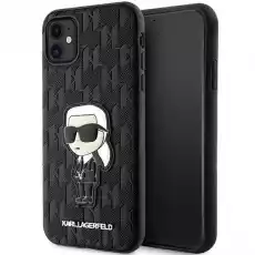 Karl Lagerfeld KLHCN61SAKHPKK iPhone 11 Xr 61 czarnyblack Saffiano Monogram Ikonik Telefony i akcesoria Akcesoria telefoniczne Etui