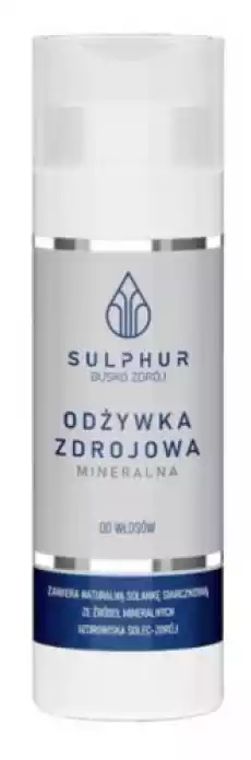 Sulphur Mineralna Odżywka Zdrojowa 200G Zdrowie i uroda Kosmetyki i akcesoria Kosmetyki i akcesoria do kąpieli Peelingi i scruby do ciała