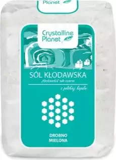 SÓL KŁODAWSKA DROBNO MIELONA 600 g CRYSTALLINE PLANET Artykuły Spożywcze Przyprawy