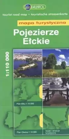 Mapa Turystyczna DAUNPOL Pojezierze Ełckie br Książki Turystyka mapy atlasy