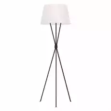 Lampa Podłogowa Penny Czerń Biel 47x47x140cm Dom i ogród Wyposażenie wnętrz Oświetlenie Lampy stołowe