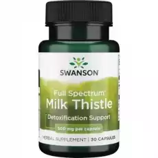 Full Spectrum Milk Thistle Ostropest 30 kaps Swanson Artykuły Spożywcze Produkty dietetyczne Suplementy