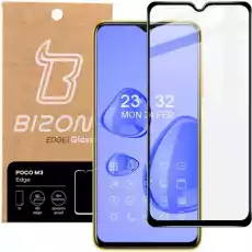 Szkło hartowane Bizon Glass Edge do Xiaomi Poco M3 czarne Telefony i akcesoria Akcesoria telefoniczne Folie ochronne