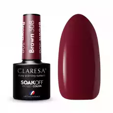 Claresa Lakier hybrydowy BROWN 308 5g Zdrowie i uroda Kosmetyki i akcesoria Manicure i pedicure Lakiery do paznokci