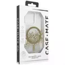 Etui CaseMate Karat Marble MagSafe do iPhone 15 przezroczystozłote Telefony i akcesoria Akcesoria telefoniczne Pokrowce i kabury do telefonów