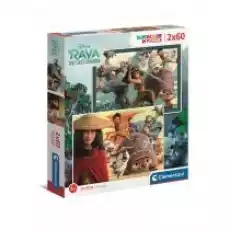 Puzzle 2 x 60 el Supercolor Raya i ostatni Smok Clementoni Dla dziecka Zabawki Puzzle