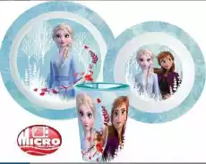 Zestaw naczyń obiadowy Disney Frozen Kraina Lodu Dom i ogród Wyposażenie kuchni Naczynia kuchenne