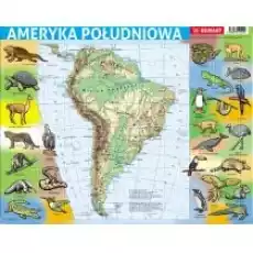 Puzzle ramkowe 72 el Ameryka Południowa mapa fizyczna Demart Dla dziecka Zabawki Puzzle