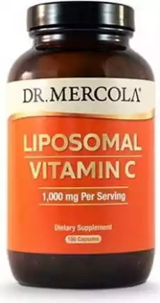 Witamina C Liposomalna Liposomal Vitamin C 1000mg 180 kapsułek Dr Mercola kenayAG Sport i rekreacja Odżywki i suplementy Witaminy i minerały