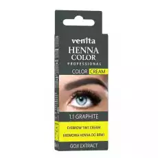 Henna Color Cream henna do brwi i rzęs w kremie 11 Grafit 30g Zdrowie i uroda Kosmetyki i akcesoria Makijaż i demakijaż Makijaż oczu