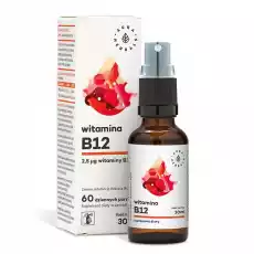 Aura Herbals Witamina B12 aerozol 30 ml Sport i rekreacja Odżywki i suplementy Witaminy i minerały