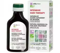 Intensive Hair Therapy Natural Burdock Oil naturalny olejek łopianowy do włosów przeciw wypadaniu z aktywatorem wzrostu 100ml Zdrowie i uroda Kosmetyki i akcesoria Pielęgnacja i stylizacja włosów Maski do włosów