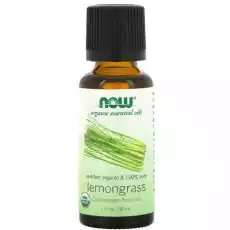 100 Olejek Lemongrass Certified Organic 30 ml NOW FOODS Zdrowie i uroda Kosmetyki i akcesoria Kosmetyki i akcesoria do kąpieli Olejki do kąpieli Aromaterapia