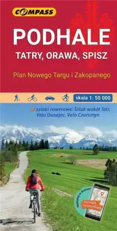 Mapa Podhale Tatry Orawa Spisz 150 000 Książki Turystyka mapy atlasy