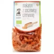 Bio Kontynenty Makaron z soczewicy czerwonej świderki 250 g Bio Artykuły Spożywcze Makarony