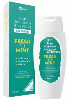 Fresh Mint Płyn do płukania jamy ustnej bez fluoru 150ml Zdrowie i uroda Kosmetyki i akcesoria Pielęgnacja zębów i jamy ustnej