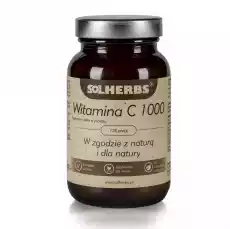 SOLHERBS Witamina C 1000 mg w proszku 125 porcji Sport i rekreacja Odżywki i suplementy