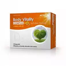 Body Vitality Complex D3 30 kapsułek Zdrowie i uroda Zdrowie Witaminy minerały suplementy diety