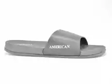 Klapki American Club NH10823 szary Odzież obuwie dodatki Obuwie męskie Klapki męskie