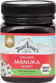 MIÓD MANUKA MGO 400 BIO 250 g TRANZALPINE Artykuły Spożywcze Miód