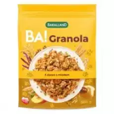 Bakalland BA Granola 5 ziaren z miodem 300 g Artykuły Spożywcze Płatki śniadaniowe