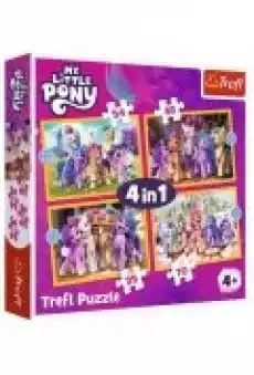 Puzzle 4w1 Poznaj kucyki Pony TREFL Dla dziecka Zabawki Puzzle