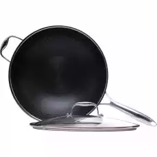 Wok z powłoką DIAMOND Kohersen Black Cube 32 cm 51 l Dom i ogród Wyposażenie kuchni Przybory do gotowania i pieczenia Woki