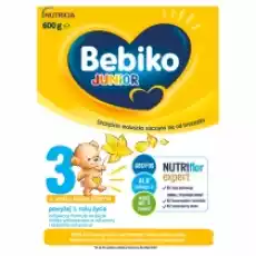 Bebiko Junior 3 Odżywcza formuła na bazie mleka dla dzieci powyżej 1 roku o smaku waniliowym 600 g Artykuły Spożywcze Jedzenie dla dzieci