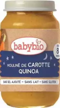 Danie na dobranoc quinoa z marchewką od 8 miesiąca BEZGL BIO 200 g Artykuły Spożywcze Jedzenie dla dzieci