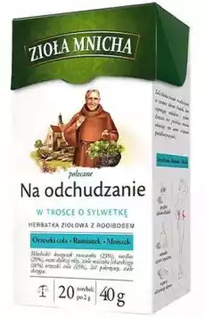 Zioła Mnicha na odchudzanie 2g x 20 saszetek Zdrowie i uroda Zdrowie Leki Odchudzanie