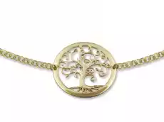 Naszyjnik ze złota celebrytka z motywem drzewka szczęścia Model 21 Biżuteria i zegarki Wyroby jubilerskie Naszyjniki