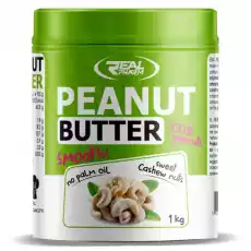 REAL PHARM PEANUT BUTTER CASHEW 1000G Artykuły Spożywcze Pasty i smarowidła