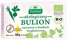 EkoWital Bulion warzywny w kostkach bez drożdży bezgl BIO 60 g Artykuły Spożywcze Zdrowa żywność