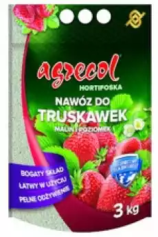 AGRECOL Hortifoska nawóz do truskawek malin i poziomek 3kg Dom i ogród Ogród Nawozy do roślin i kwiatów