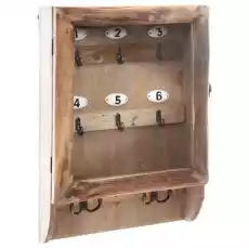 Drewniana skrzynka na klucze 26x38 cm Biuro i firma Meble biurowe Sejfy i szafki na klucze