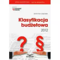 Klasyfikacja budżetowa 2012 z płytą CD Książki Biznes i Ekonomia