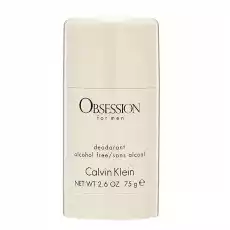 Calvin Klein Obsession for Men dezodorant sztyft 75ml M Zdrowie i uroda Perfumy i wody Zapachy męskie Antyperspiranty i dezodoranty męskie